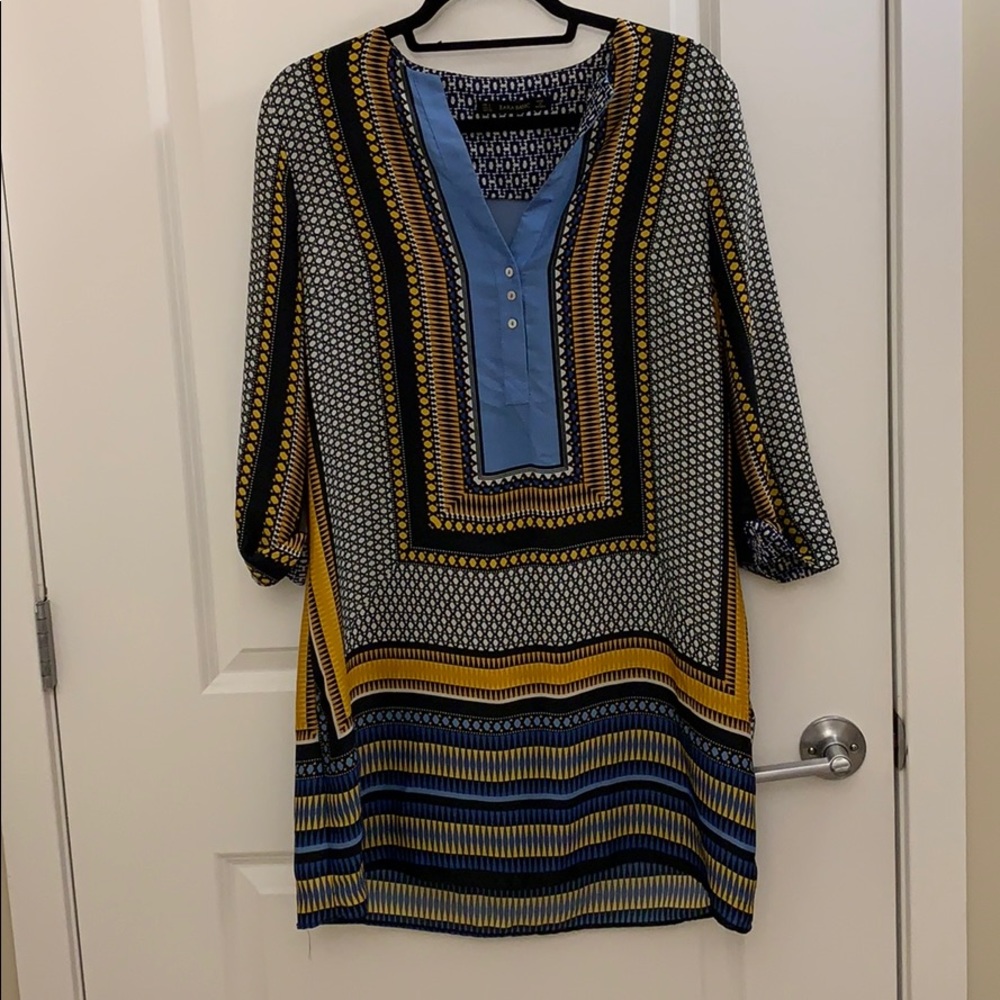 Beautiful silky Zara dress! Pockets!
